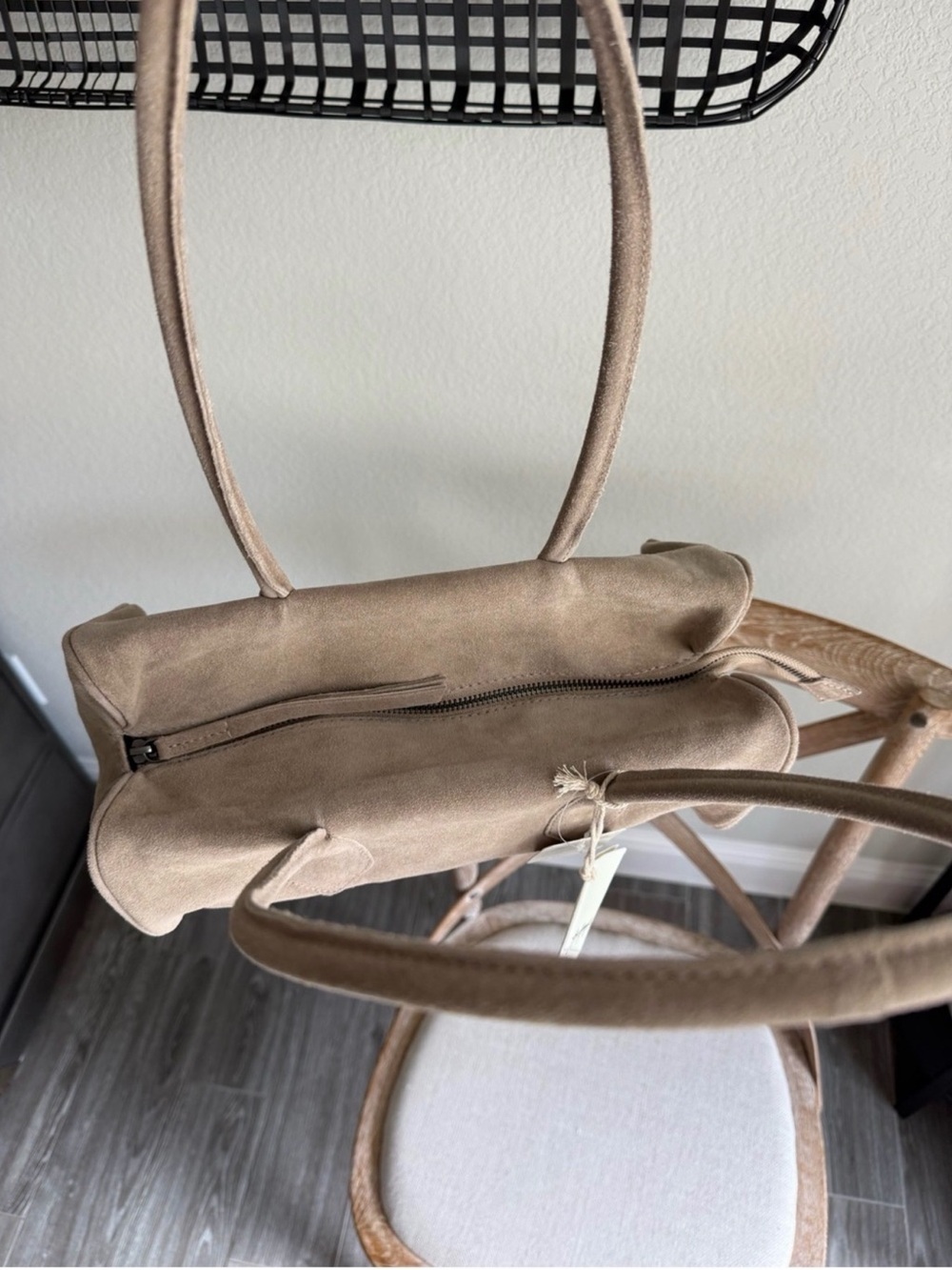 Free People Sierra Suede Shoulder Bag Purse Brown Leather Boho NWT - Picture 3 of 5